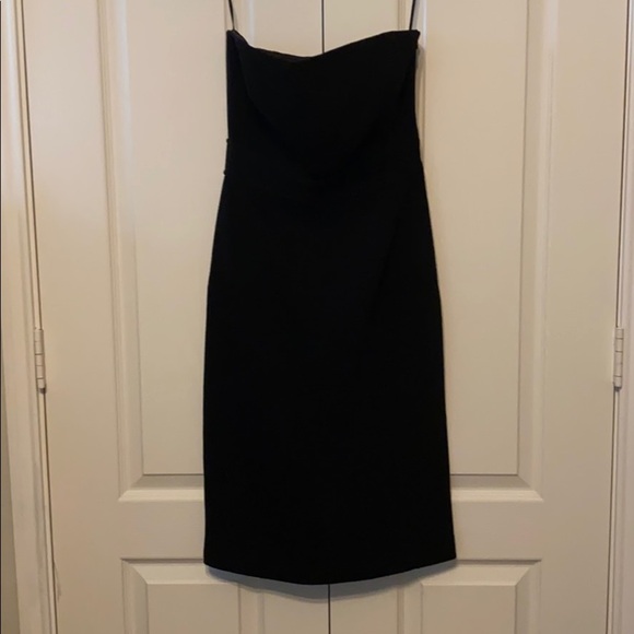 J.crew strapless formal dress black size 0 - Picture 1 of 9